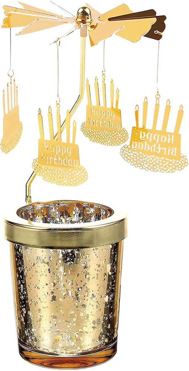 Theelichthouder carrousel, Kerstmis, spinning theelichtje, draaibare kaarsenhouder (zonder kaars), draaibaar, warmteafhankelijk, voor Kerstmis, binnendecoratie, geschenken (verjaardag)