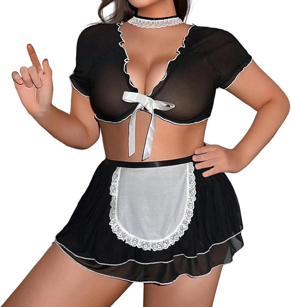 Lingerieset met kousen voor dames, comfortabele binnenkleding
