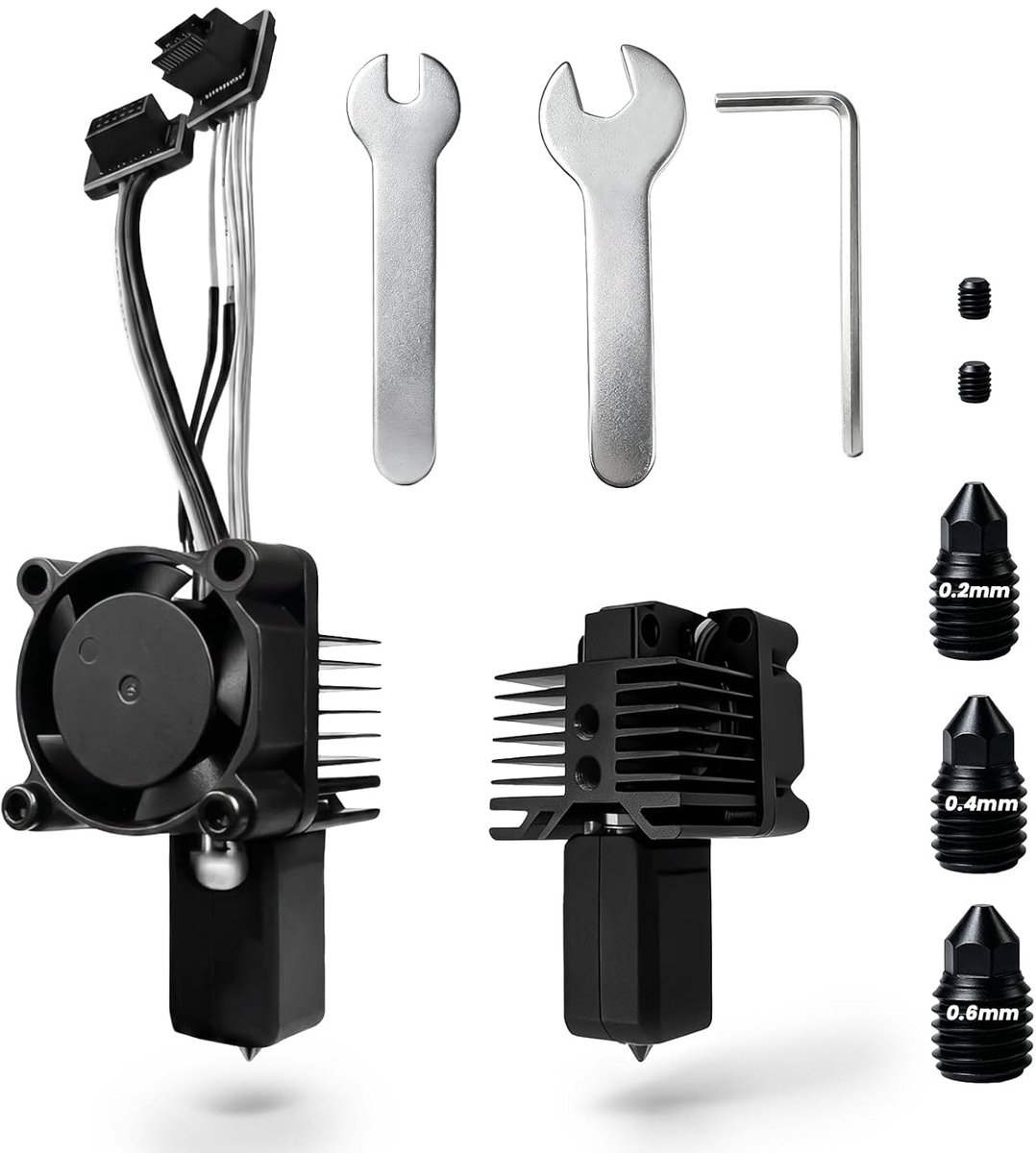Complete set met 0,2/0,4/0,6 mm mondstuk voor Bambu Lab P1S P1P