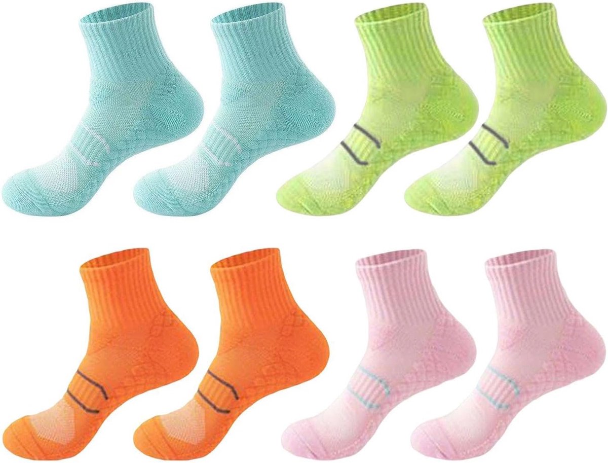 Sokken, comfortabel en ademend, schokabsorberend en glijdende training en racen, universeel voor mannen en vrouwen, multifunctionele elastische kousen, kledingaccessoires., roze, M