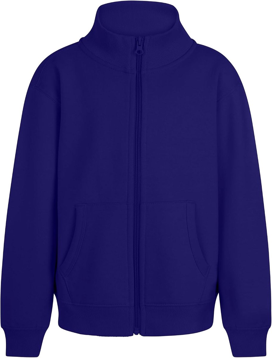 SZ270K Cooper Kids Sweatshirt voor kinderen, met ritssluiting, koningsblauw, maat 12/14, Royal Blauw, 12-14 años