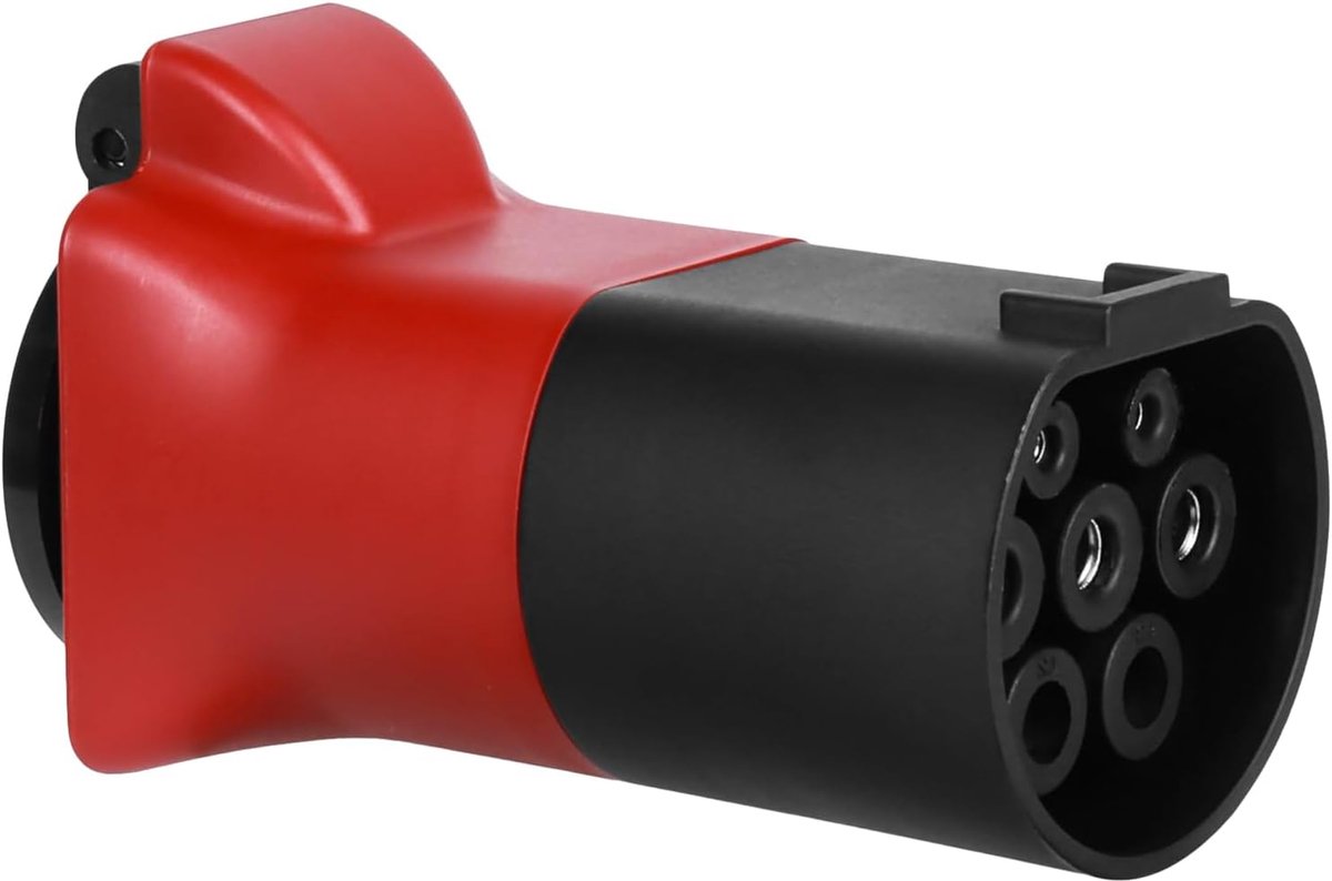 V2L-adapter voor MG EV, 3,5 kW, 16 A, 220 V, voertuiglaadadapter type 2, geleider type 2 naar Schuko, rood, compatibel met MG4 MG5 MG ZS