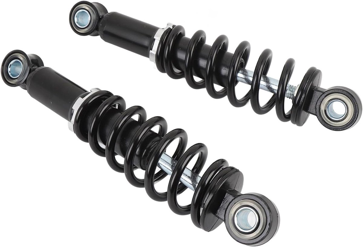 2 stuks 200 mm motorfiets achterschokdemper stalen veer hoge prestaties ophanging schokdemper voor elektrische scooter ATV