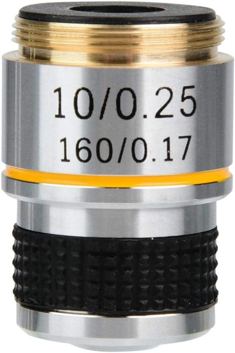 10X 185 Achromatische Objectieven voor Biologische Microscoop, Achromatische Objectieven 160/0.17