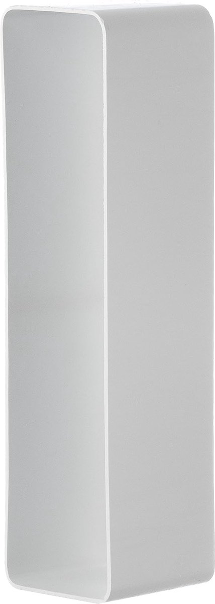 Wit 220 x 55 mm plat kanaal aansluitmof voor ventilatiekanalen, kunststof connectoren