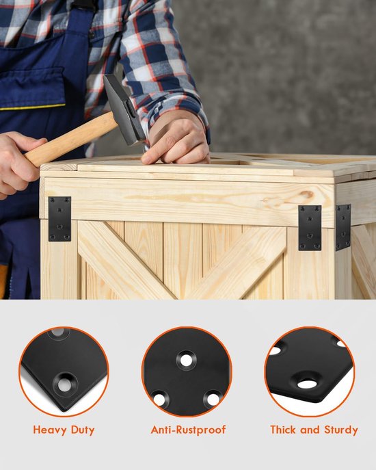 Platte connector, 80 × 40 × 1,75 mm, roestvrij staal zwart — afbeelding 3