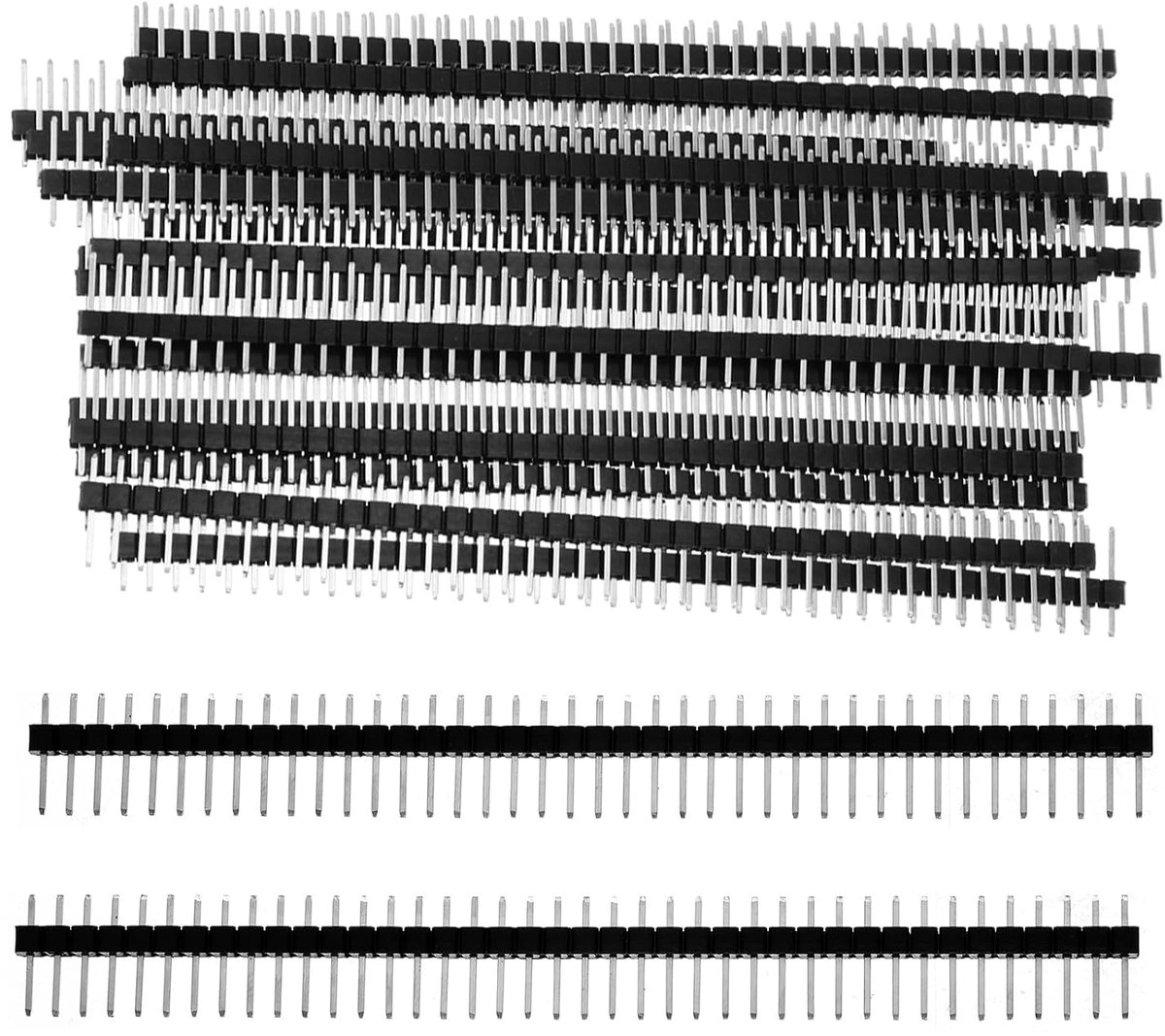 20 stuks 2,54 mm breakaway printplaat 40-pins stekker header mannelijk PCB solderen bus strip soldeerpennen