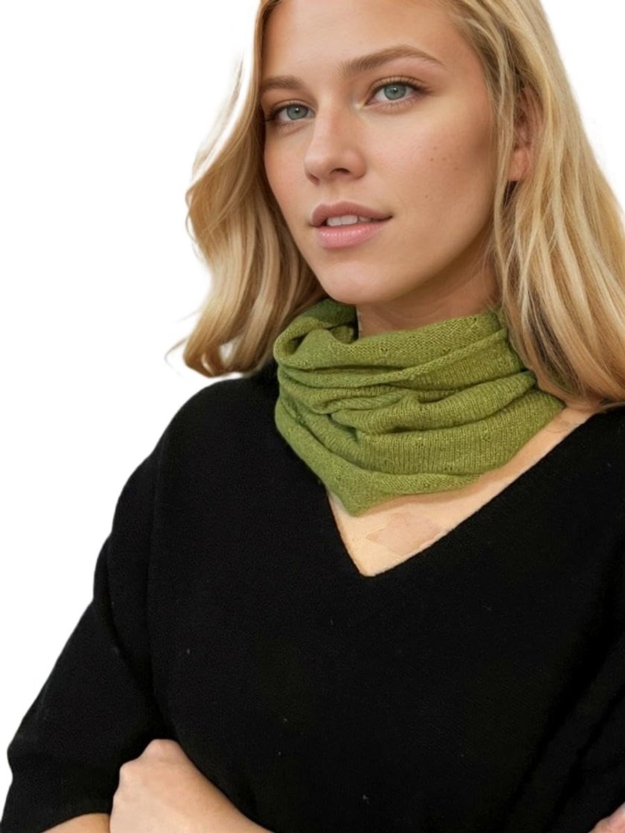 Colsjaal voor dames, effen, gebreide kasjmier sjaal, warme colsjaal