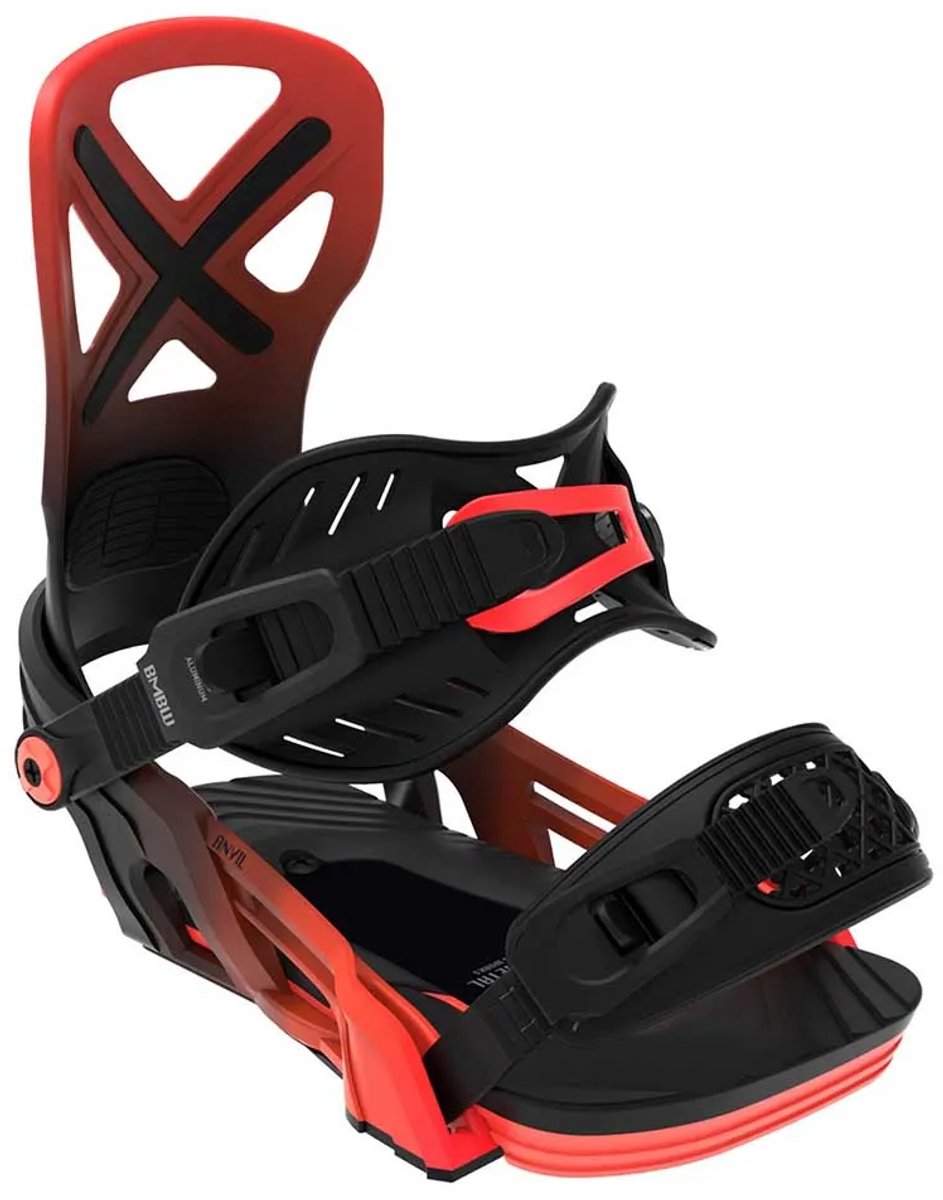 Bent Metal Anvil Snowboardbindingen M Zwart