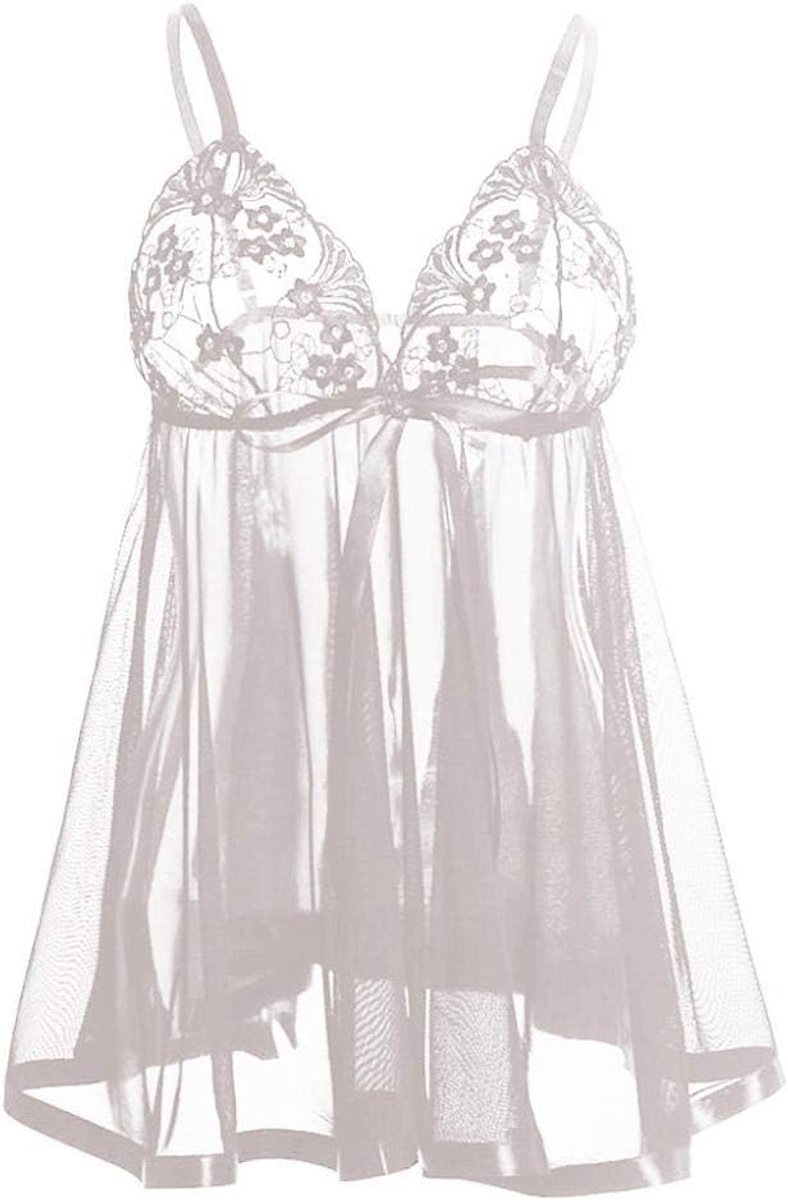 Nachtkleding kant lingerie nachtjurk lingerie sexy jurk met string voor damesKant Sexy Lingerie Jurk Vrouwen Homewear Nachtjurken + G-string Sexy Nachtkleding Nachtkleding Erotische Nachthemd Ond