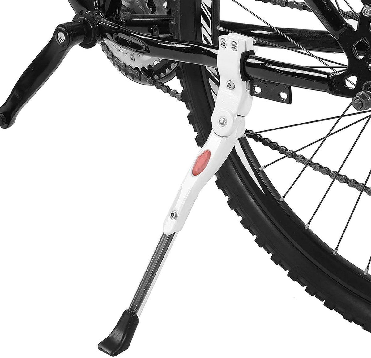 Kick Stand Wit Aluminium MTB Achterstandaard Past voor 20 24 26 Band Mountainbike Road Fiets Vouwfiets