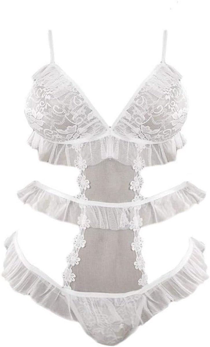 Lingeriesets dames Vrouwen Sexy Lingerie Kanten Mesh Beha Nachtkleding Erotische Porno Verleiding Perspectief Nachtkleding