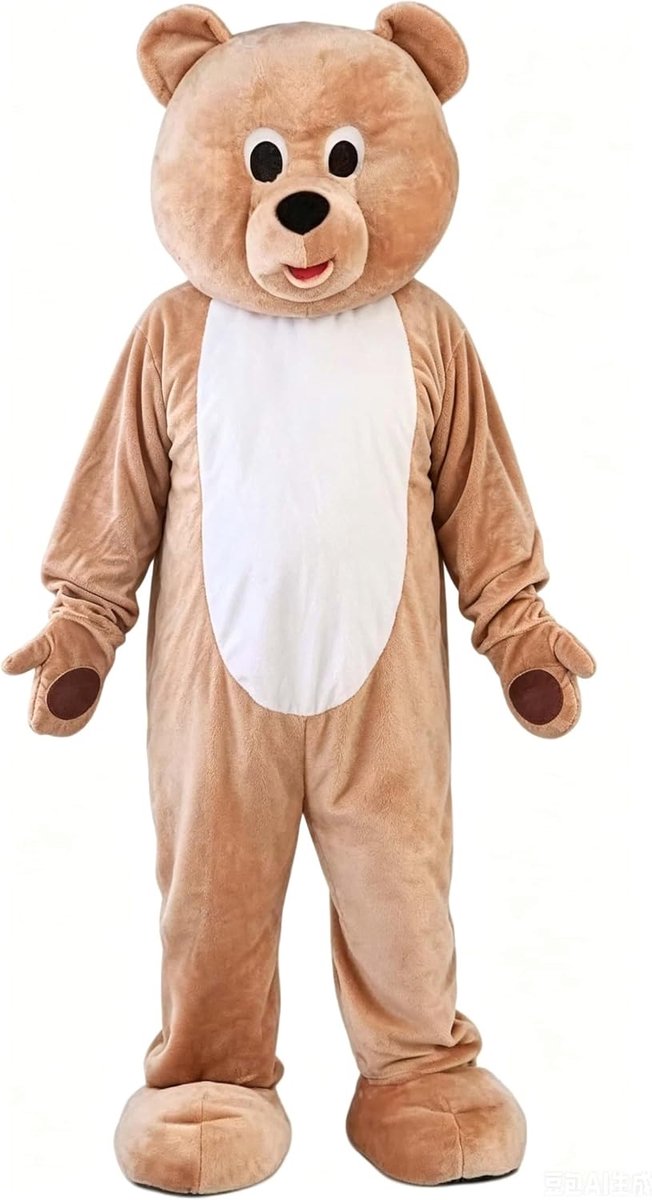 Pluche Honing Beer Mascotte Kostuum Beer Cub Outfit Teddy Pak Volwassen