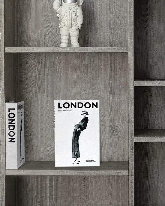 Boek Opbergdoos, Decoratie Voor Interieur voor Salon & Tafel (Wit) — afbeelding 3