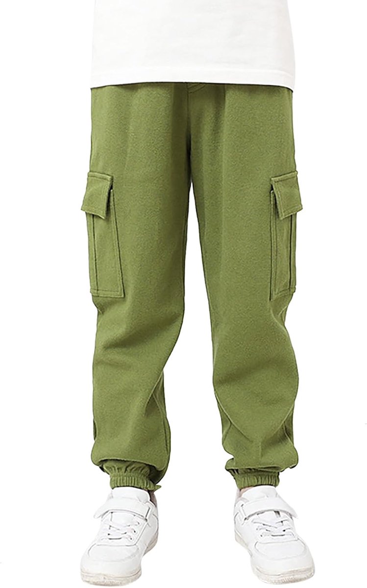 Meisjesbroek voor kinderen, katoen, gebreide broek, elastische taille, zachte textuur, voor herfst, school en rustmomenten thuis, 2-14 jaar, A53
