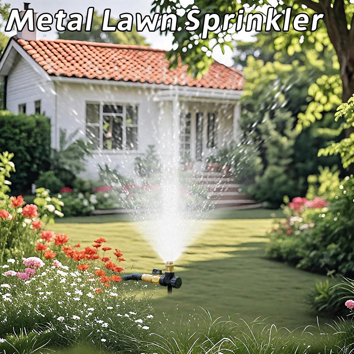 Sproeiers voor de tuin, instelbare tuinsproeier, automatische tuinsproeier, 360 graden grote oppervlakteafdekking voor gazon, tuinirrigatie
