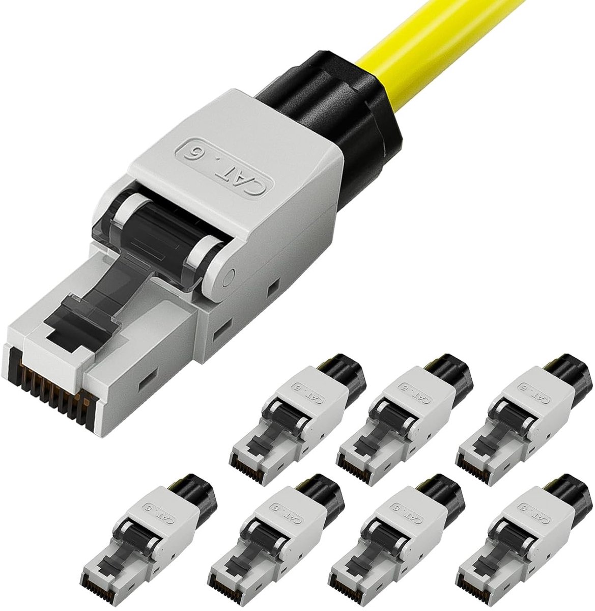 Zonder gereedschap Cat6, 1 Gbit/s 250 MHz, 8 stuks