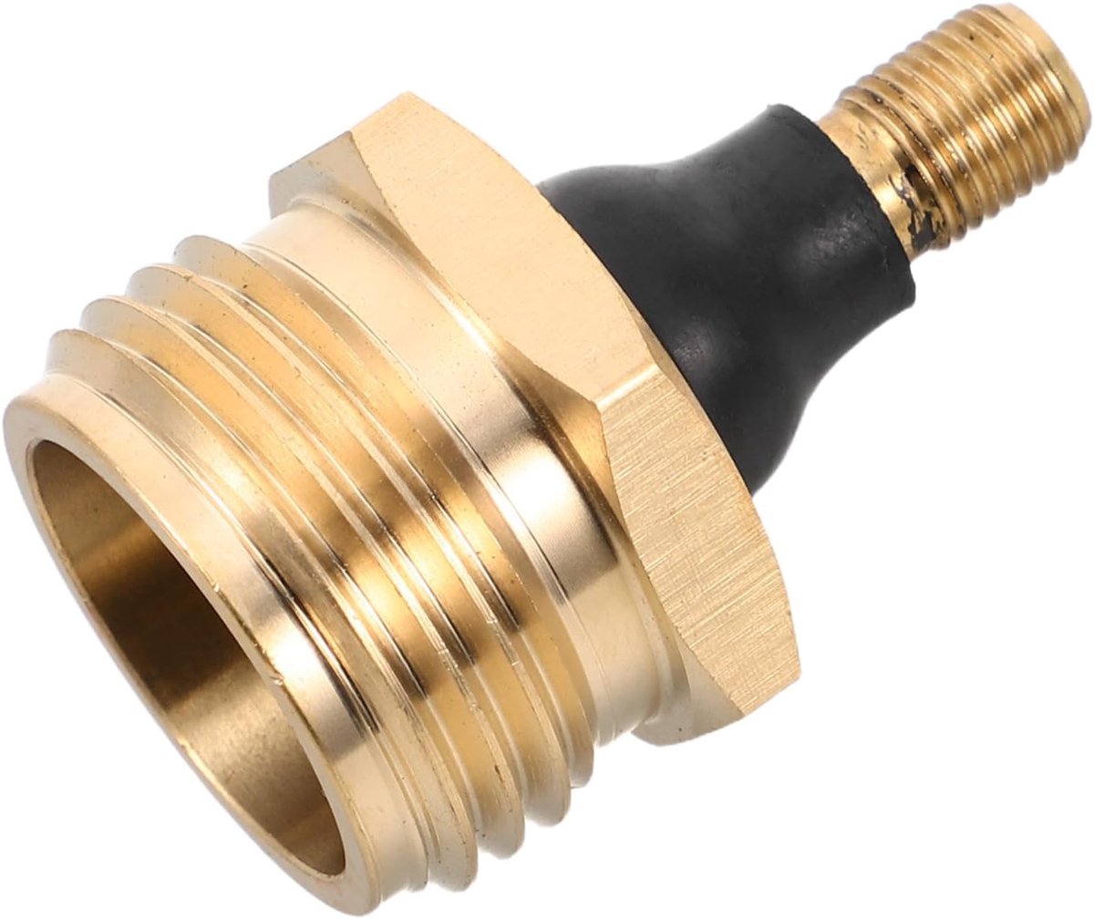 Camperstekkeradapter van messing voor luchtbellers, irrigatie-uitblaasadapter, ter bescherming tegen vorst, voor het legen van waterleidingen, compatibel met slangkoppelingen en