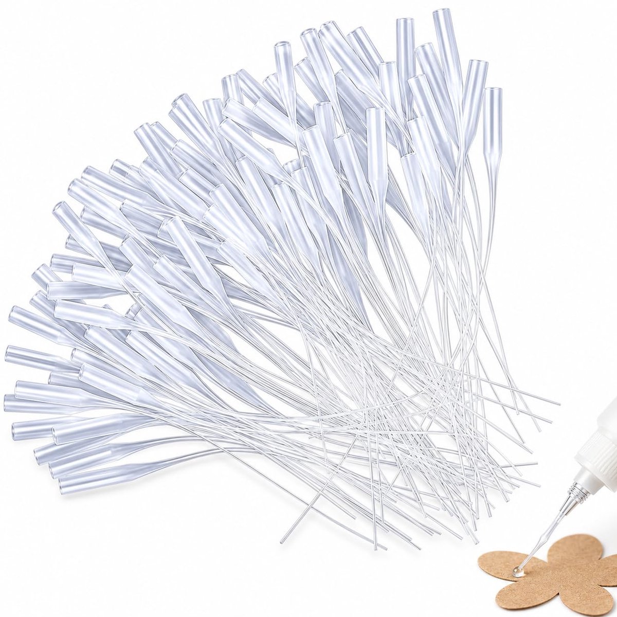 Plastic Lijmfles Met Precisie Applicator - Lijm Extender Voor Craft, Lab Dispensing (200 Stuks)