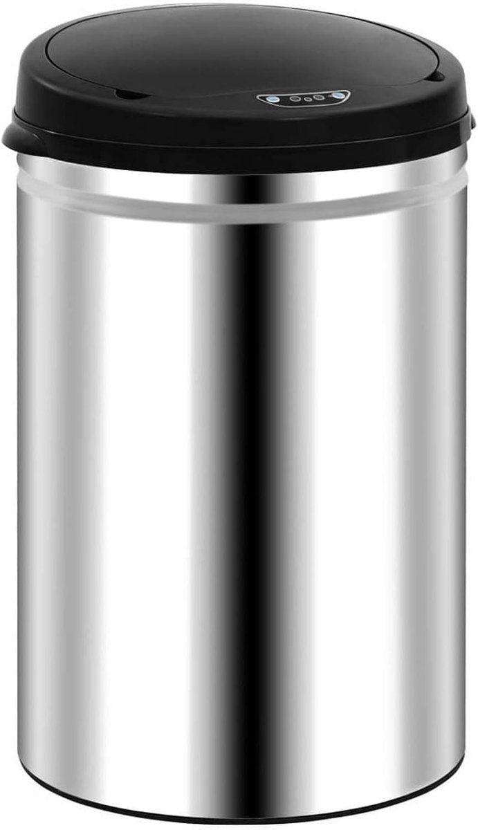 Automatische vuilnisemmer met sensor, vuilnisbak, vuilnisbak, vuilnisbak, vuilnisbak, pedaalemmer, 30 liter, roestvrij staal