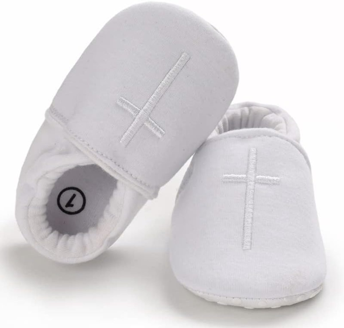 Babypantoffels van zacht katoen met flexibele zool, huispantoffels, dooplaarzen voor 0-18 maanden, ademende schoenen voor jongens en meisjes