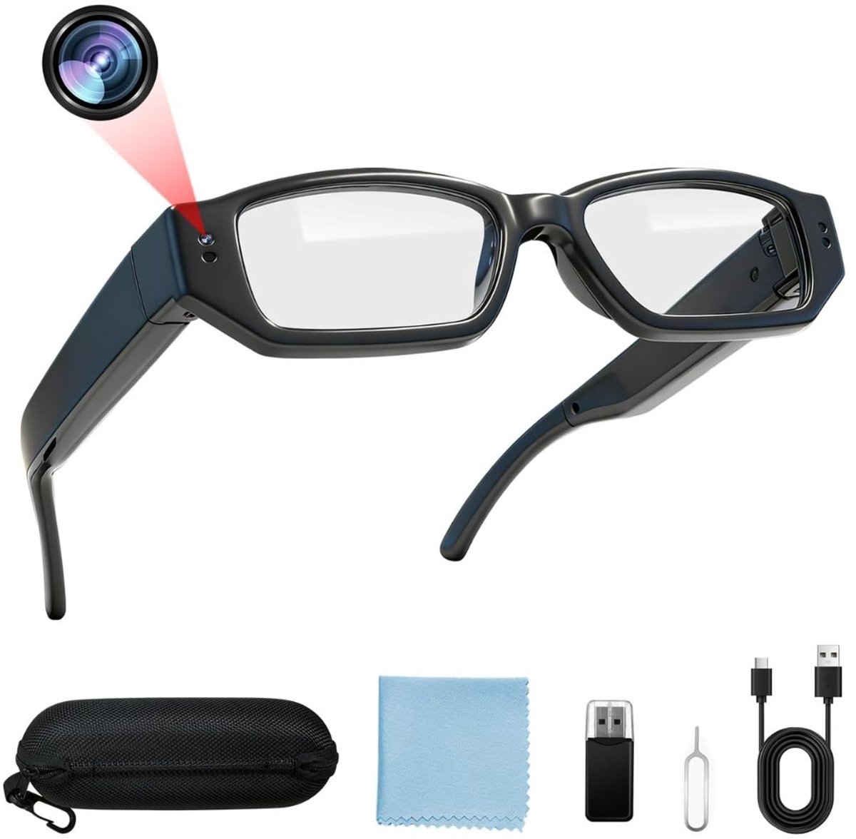 Zolvano® Verborgen Camera - Spy Camera - Spionage - Zwart