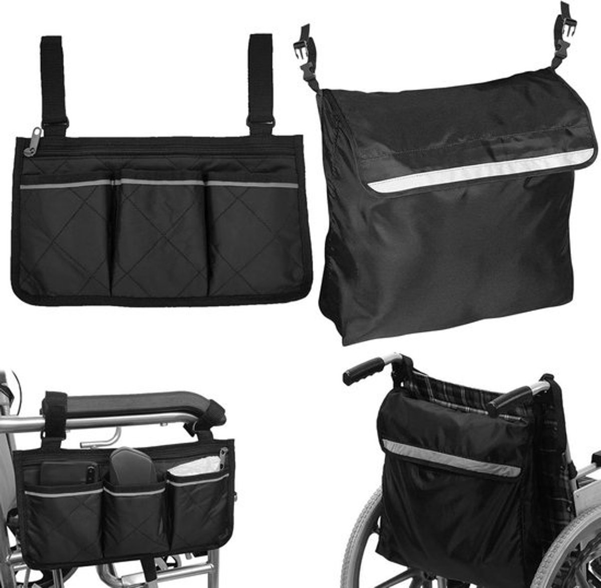 2-delige Set Waterdichte Tassen voor Rolstoel en Rollator Aanbieding