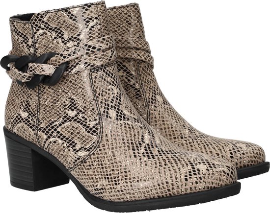 Rieker Enkellaarsjes - Dames - Beige - Maat:37