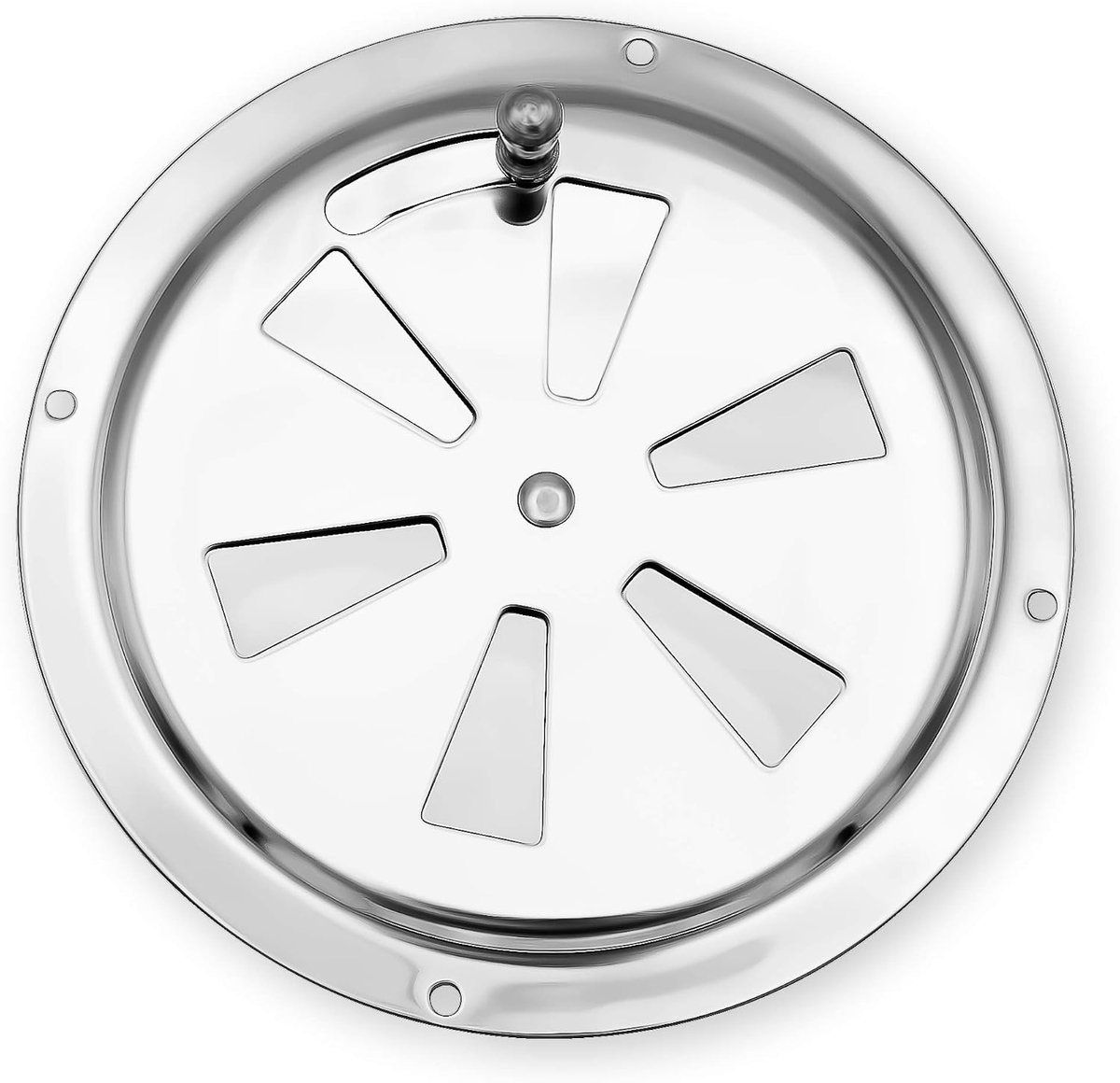 stainless steel ventilation grille Ø 125 mm quality gill plate I grill ventilation slide for smokers, boats, campers - ShopVlot