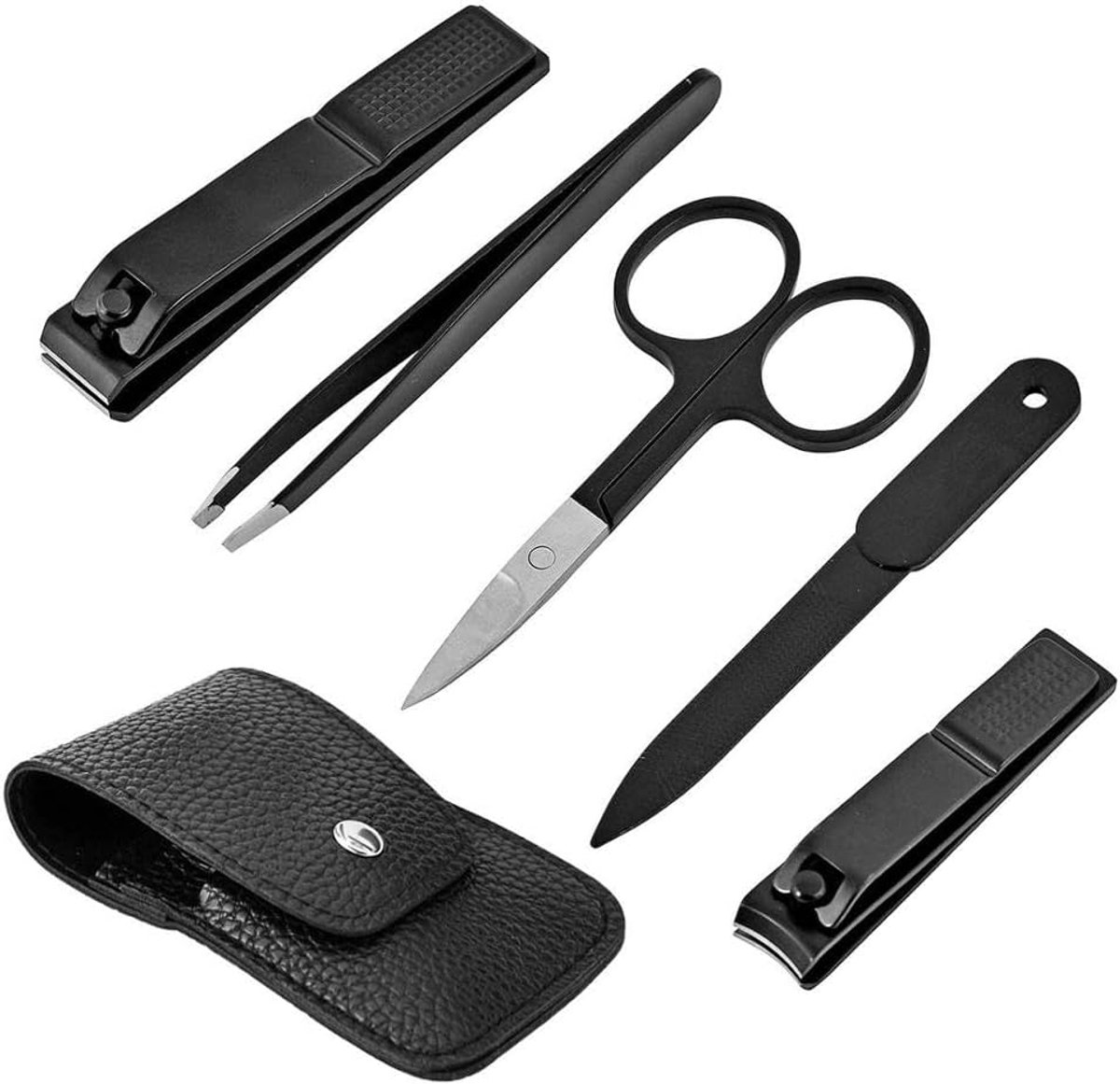 SnelShoppen - Small Travel Manicure Set voor Vrouwen & Mannen | Professionele Nagelverzorgingset voor Voet- & Vingernagels | Compact Nagelset in Moder