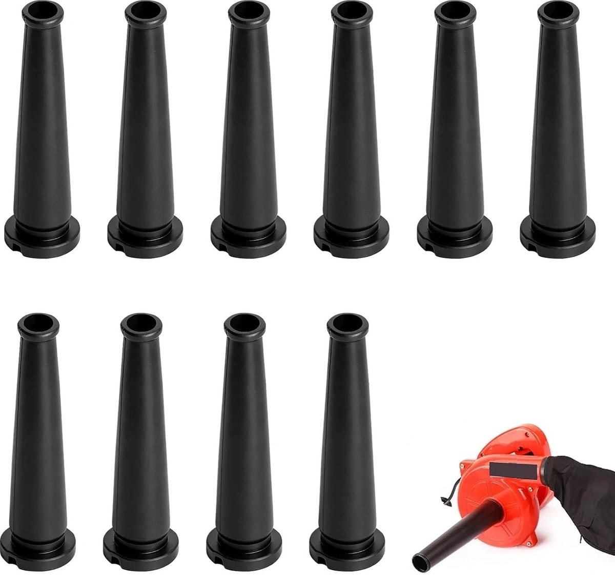 Rubber kabelsleeve 68 mm - zwarte bescherming - kinking preventie - voor elektrisch gereedschap - ShopVlot