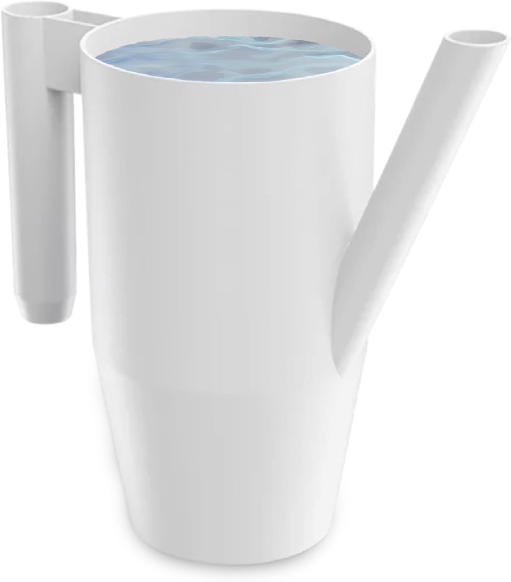SnelShoppen - Waterkan 2.0 L voor Huis en Tuin - Robuuste Plastic Waterkan voor Eenvoudige Bewatering van Bloemen, Planten en Binnenplanten - Wit - Se
