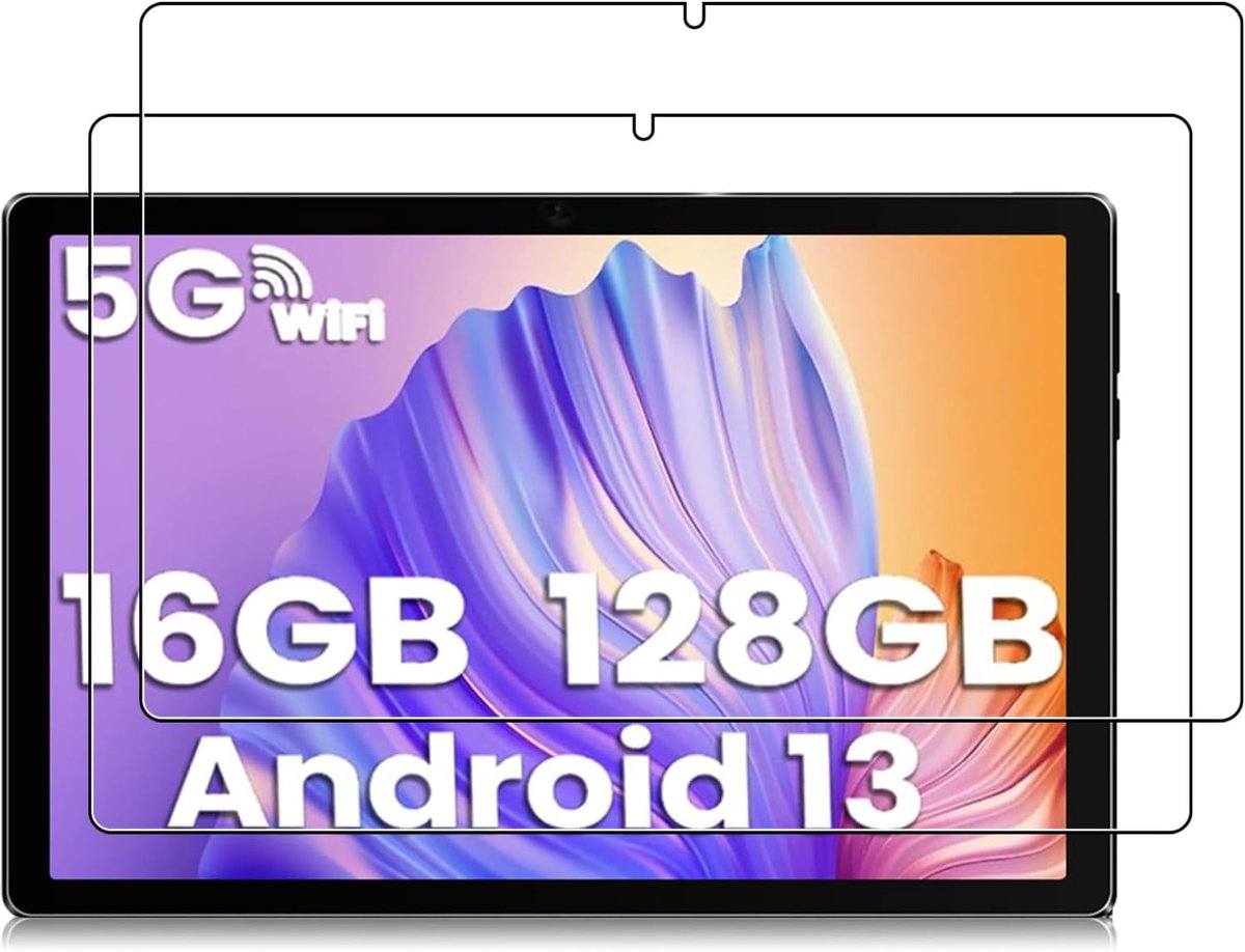 2 stuks schermbescherming voor ZONKO 116 cm 10 inch tablet, gehard glas Film Guard, luchtbelvrij, HD helder, ultra bestendig, krasbescherming
