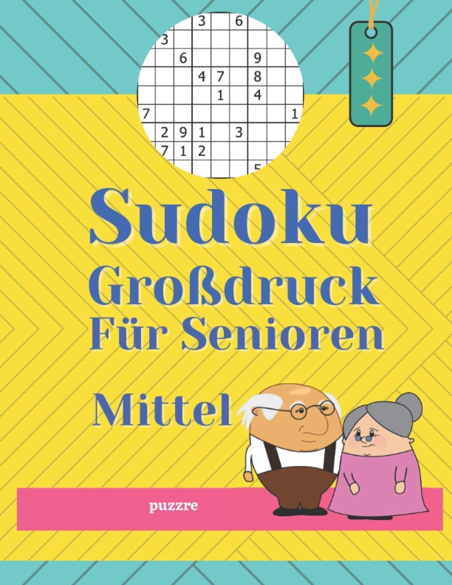 SnelShoppen - Sudoku Großdruck Voor Senioren - Denksport Spellen, Medium Niveau, Groot Lettertype, Ideaal Voor Thuis, Reizen, Ontspanning, 100 Puzzels