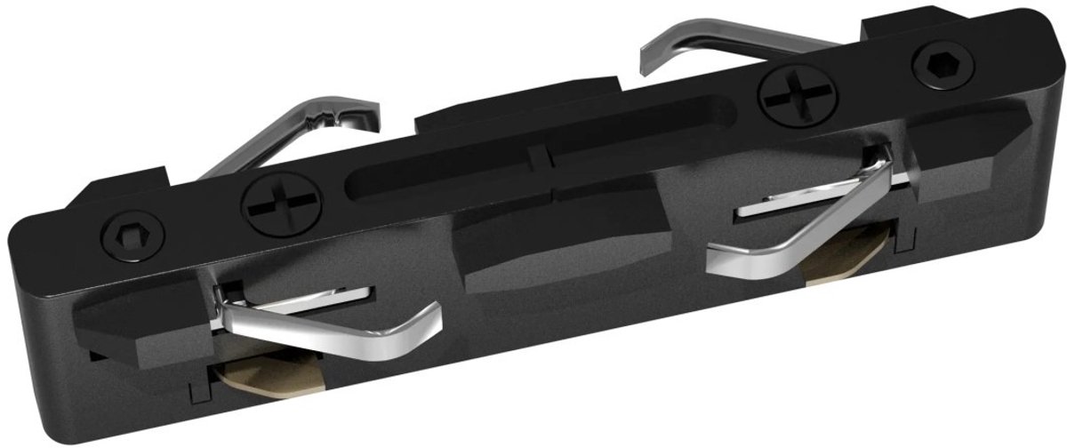 Micro Line lineaire connector voor Fantasia railsysteem, aluminium, zwart, IP20, verbindt rechte rail secties