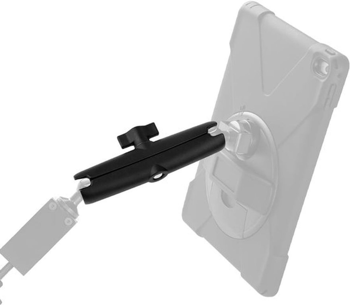 Dubbele Steunarm van 15 cm van Aluminium Legering voor Telefoonhouder op Fiets of Vrachtwagen, Geschikt voor 1" Balcomponenten en Ideaal voor Stabiliteit en Flexibiliteit