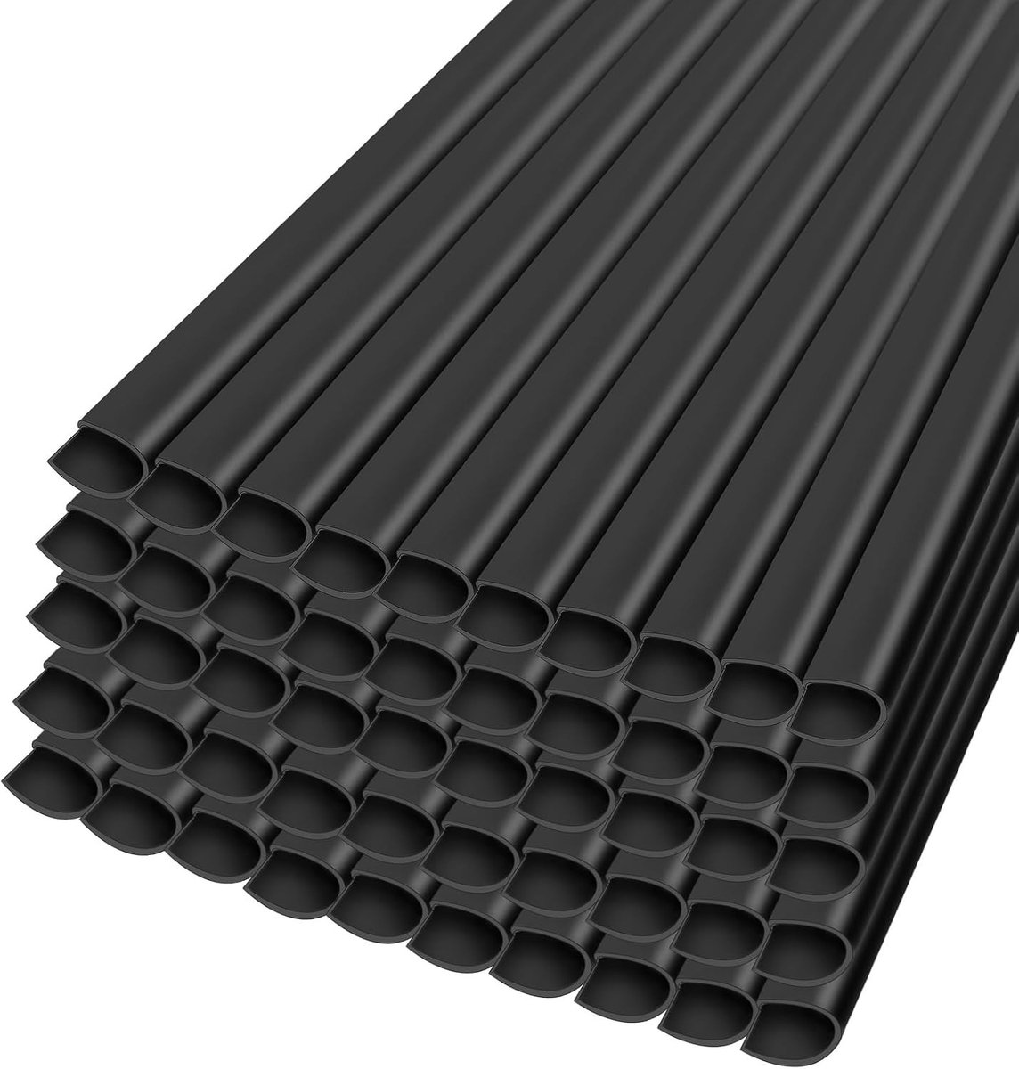 Set van 50 PVC Bevestigingsclips voor Privacy Schermen, 19 cm Privacy Strips voor Tuinhekken, Dubbele Stang Matten en Clamp Rails