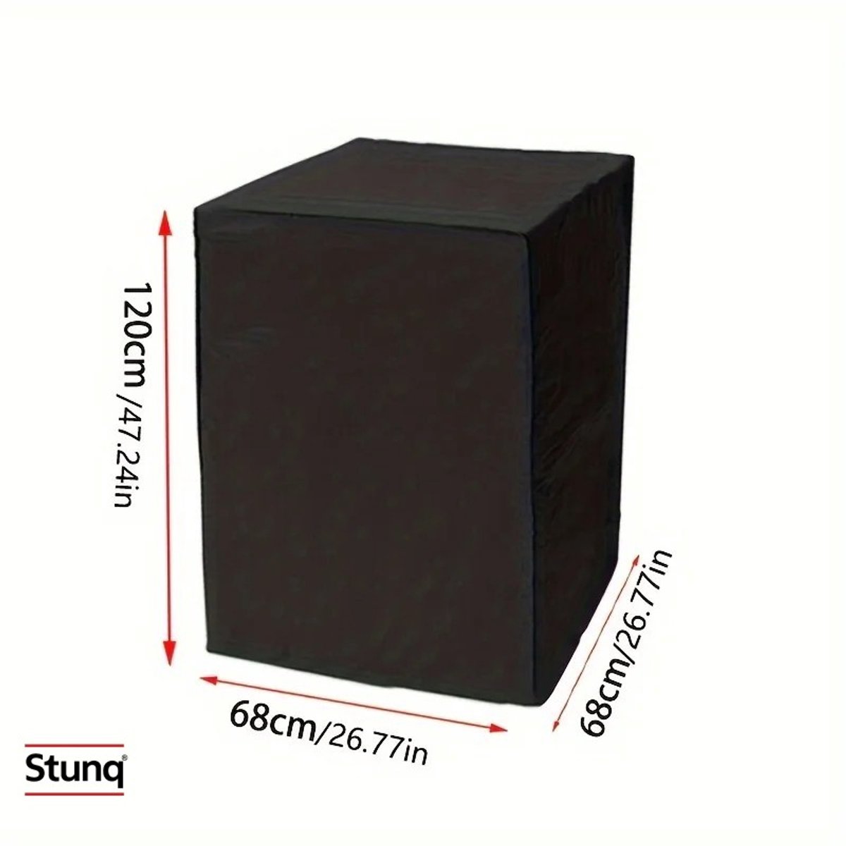 Stunq Tuinmeubelhoes 68x68x120 cm - Beschermhoes voor Tafel en Stoel Zwart