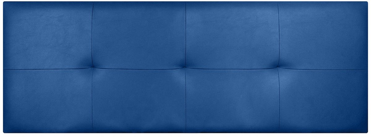 HOOFDBORD CALA KUNSTLEER BLAUW 160