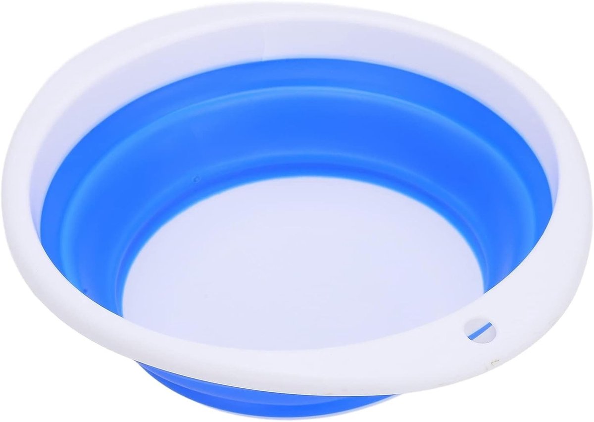 Vouwbare rubberen wasbak voor camping en hiking - Lichtgewicht en duurzaam plastic, 30 x 25,98 cm