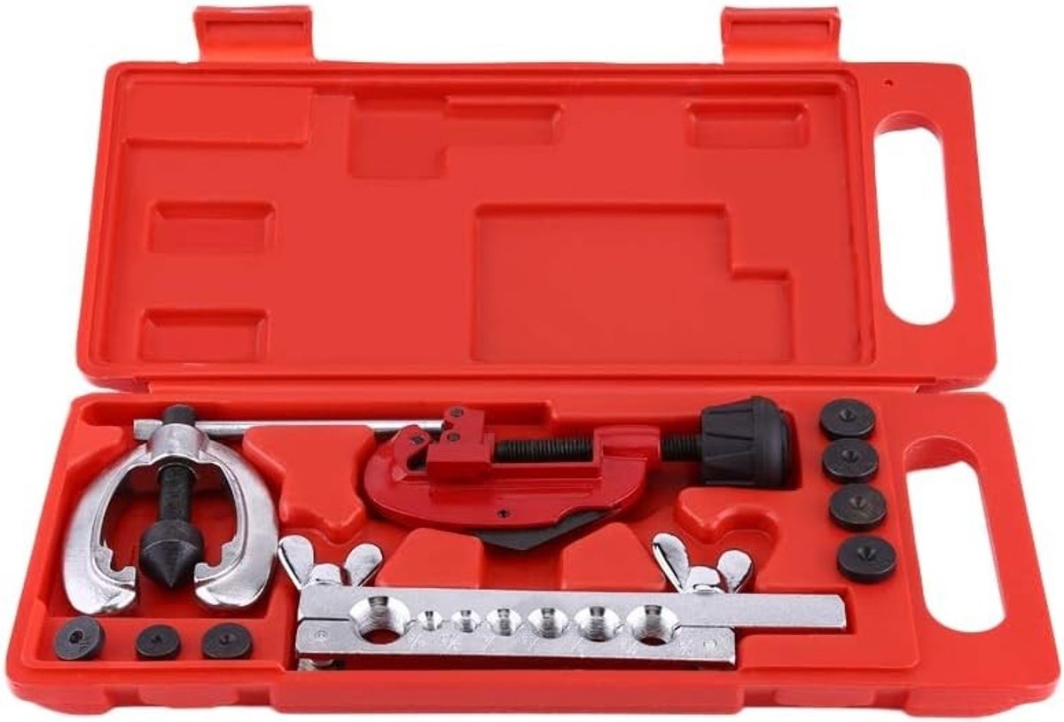 Complete Flamework Tool Set met 10 Stukken voor Brandstofpijp Reparatie, Flenspijp Expander en Snijden van Koper, Messing of Dunne Aluminium Buizen