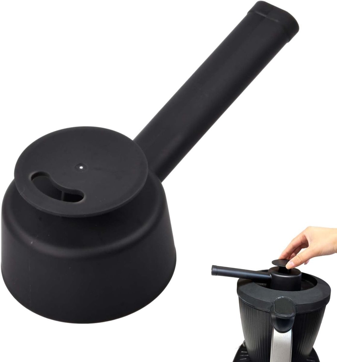 Stoomstaaf voor Thermomix, ideaal voor TM5 en TM6, voedselveilig PP materiaal, voorkomt lekkage en beschermt keukenruimte