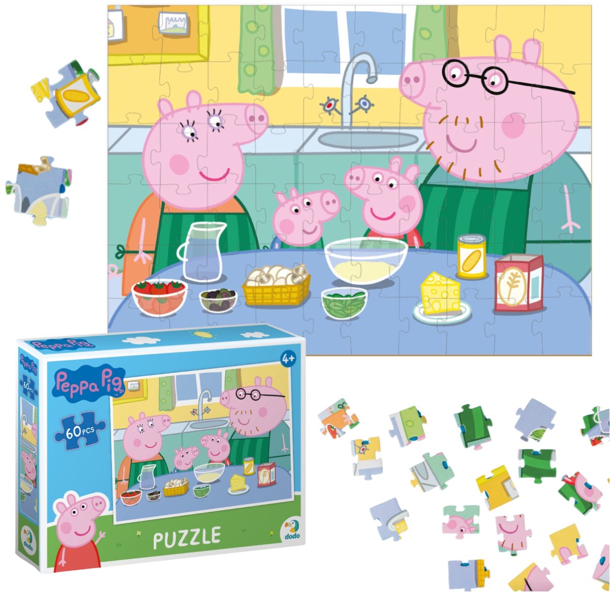 Peppa Pig Puzzel 60 Stukken (24x18 cm) - Dodo