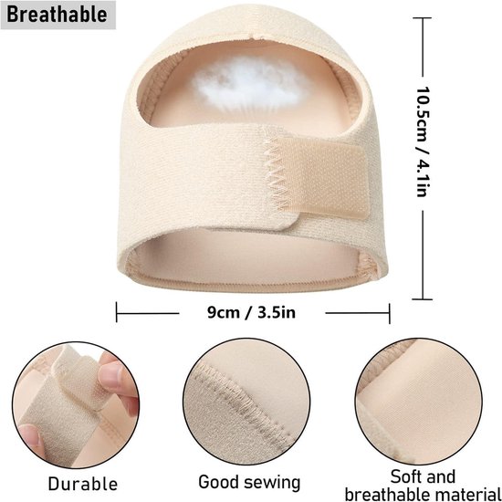 Comfortabele Gel Steunzolen voor Hielspoor en Plantar Fasciitis, Pijnverlichting en Ondersteuning voor Achilles Tendonitis en Droge Hielen — afbeelding 5