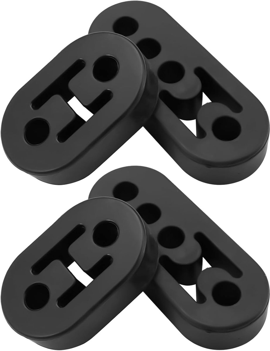 Set van 4 Rubber Uitlaat Hangers voor Auto, Geschikt voor Diverse Auto's, Duurzaam en Flexibel