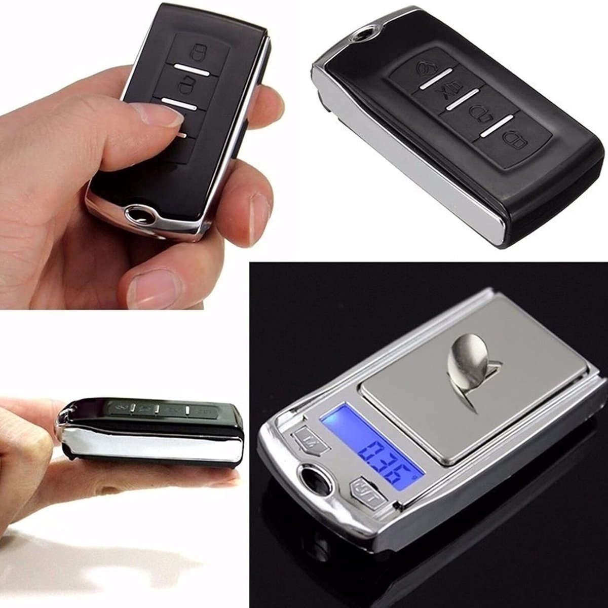 Mini Digitale Weegschaal voor Sieraden en Diamanten - Hoge Precisie, Draagbaar en Compact, Tot 200g