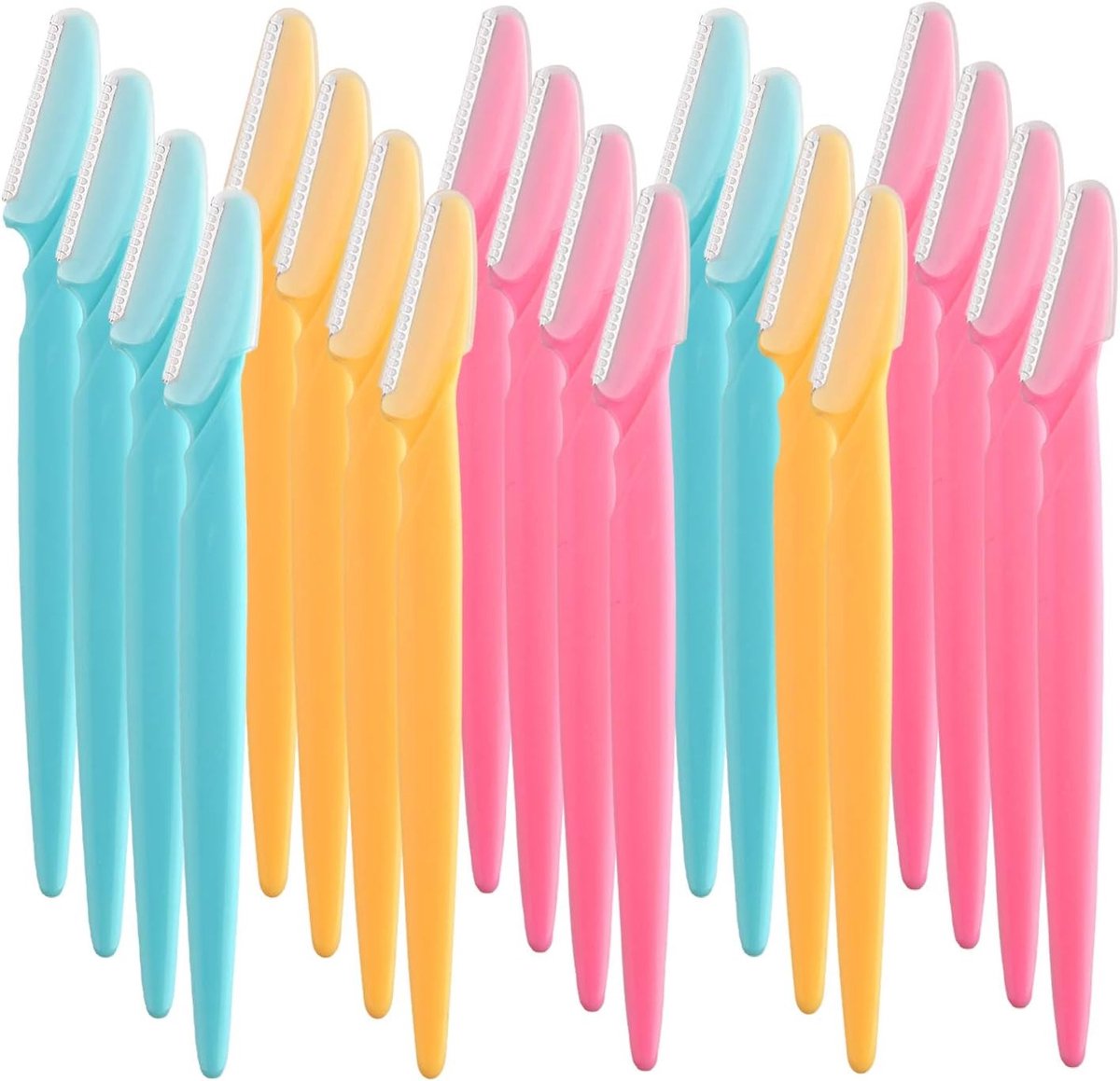 20 Stuks Gezichts- en Wenkbrauwscheermesjes voor Vrouwen en Mannen, Perfect voor Haarverzorging en Precisie Trimmen