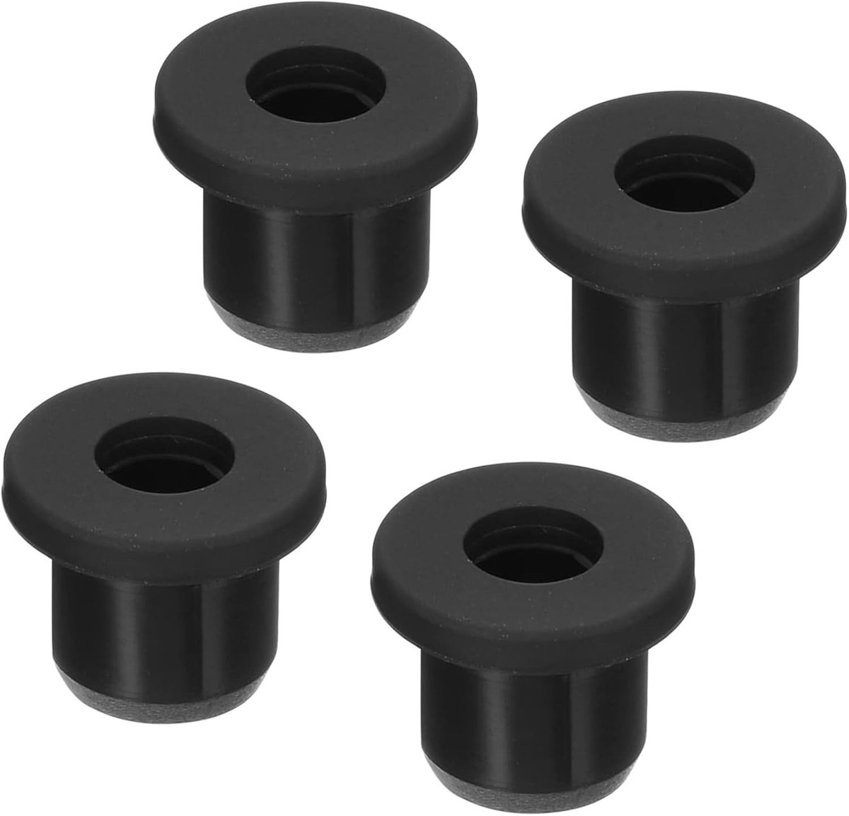 4 Stuks Rubber Grommets 10mm Mount Diameter Ronde T-Type Silicone Dichtingen voor Kabel- en Pijpbescherming
