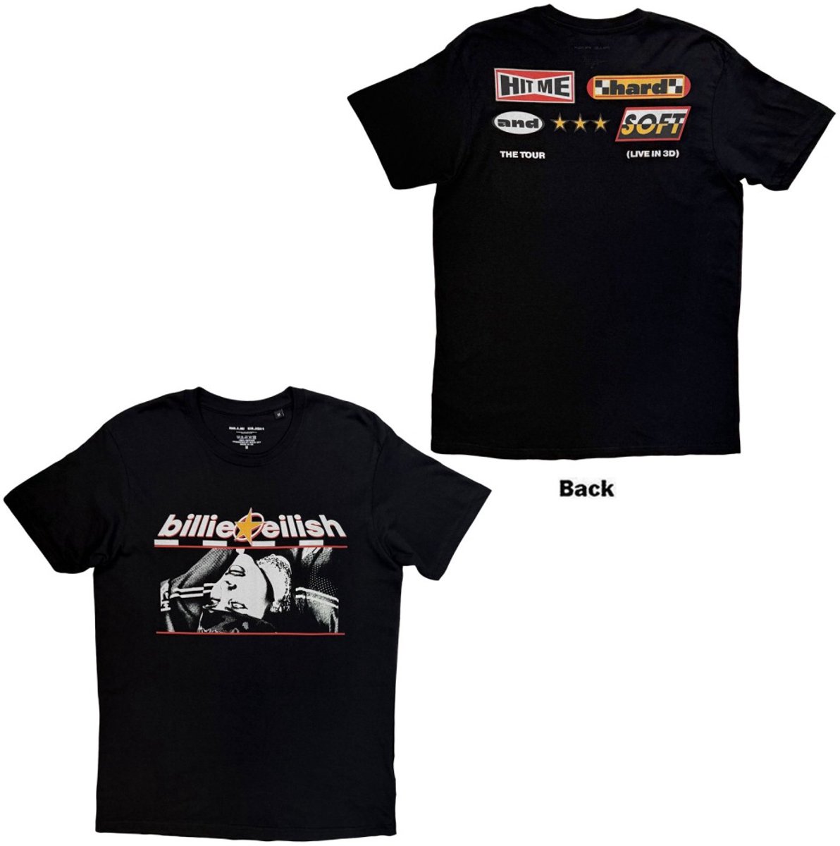Billie Eilish - Racer Graphic Heren Tshirt - M - Zwart