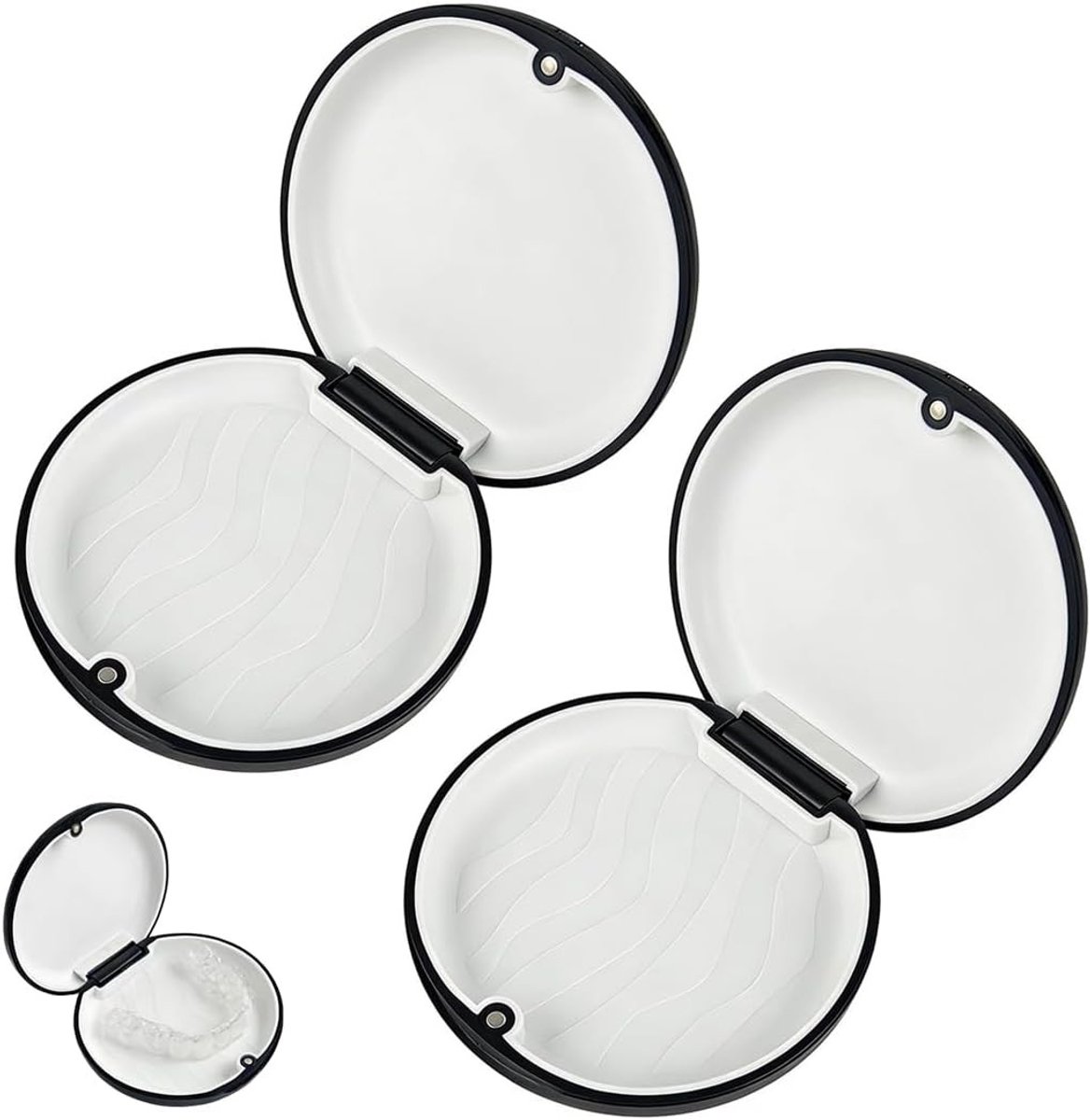 Opbergdoos voor Beugel - Zwart - Compact en Duurzaam - Voor Beugels, Kunstgebitten en Orthodontische Instrumenten